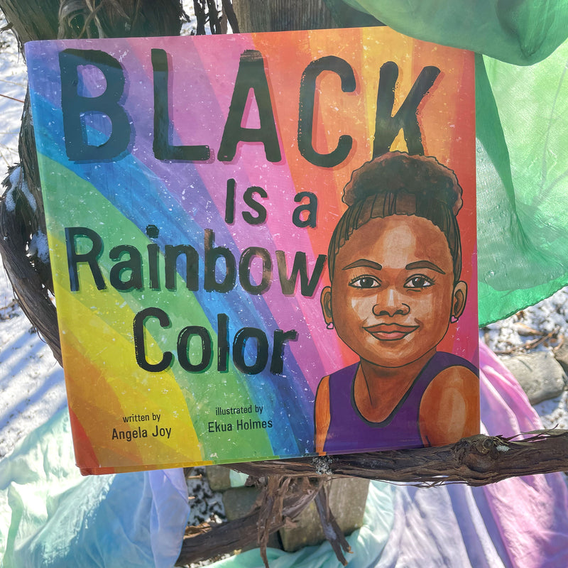 Diverse Elementary School Book Called Black is a Rainbow Color